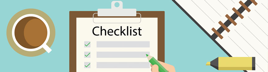 Image of person making a checklist