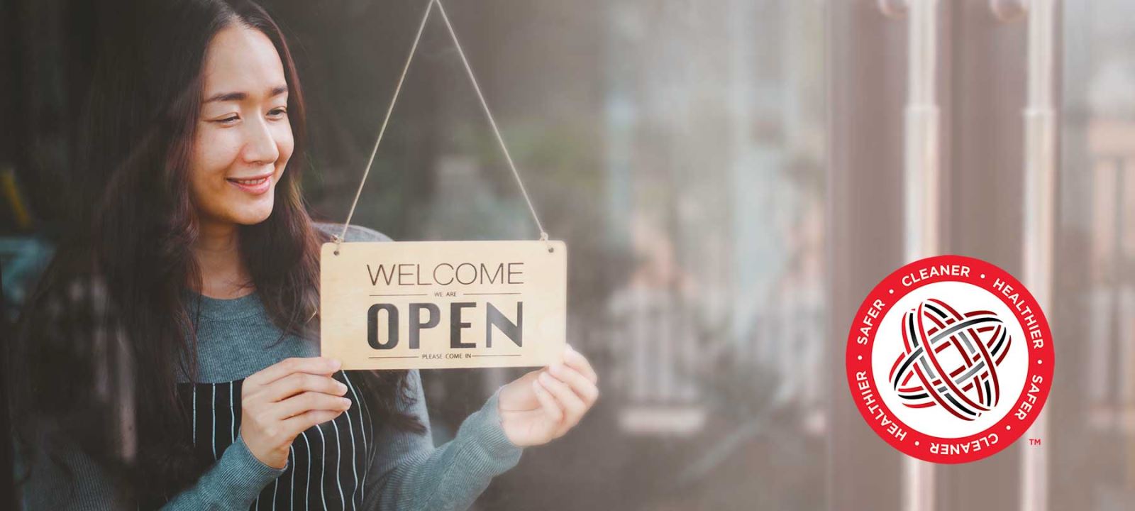 image of store sign open for business