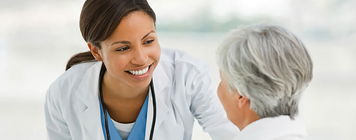 Image of healthcare worker in lab coat