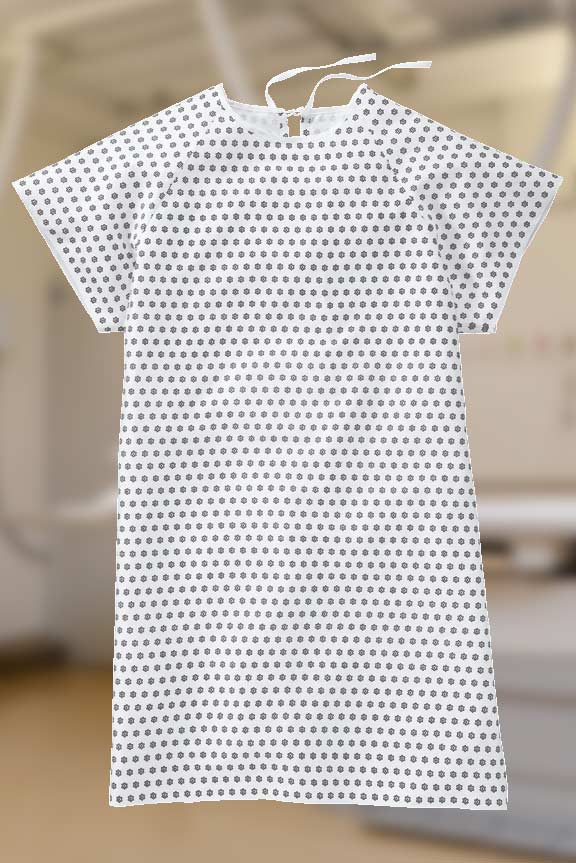 image of hospital gown