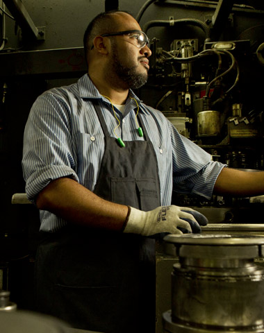 man wearing industrial uniform